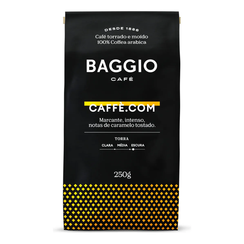 Kit 4 Café Torrado e Moído Baggio Premium Pacote 250g Total 1kg