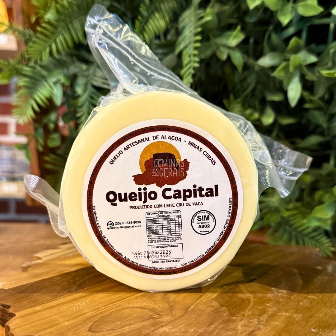 QUEIJO CAPITAL - PARMESÃO FRESCO DA ALAGOA Aproximadamente 1kg